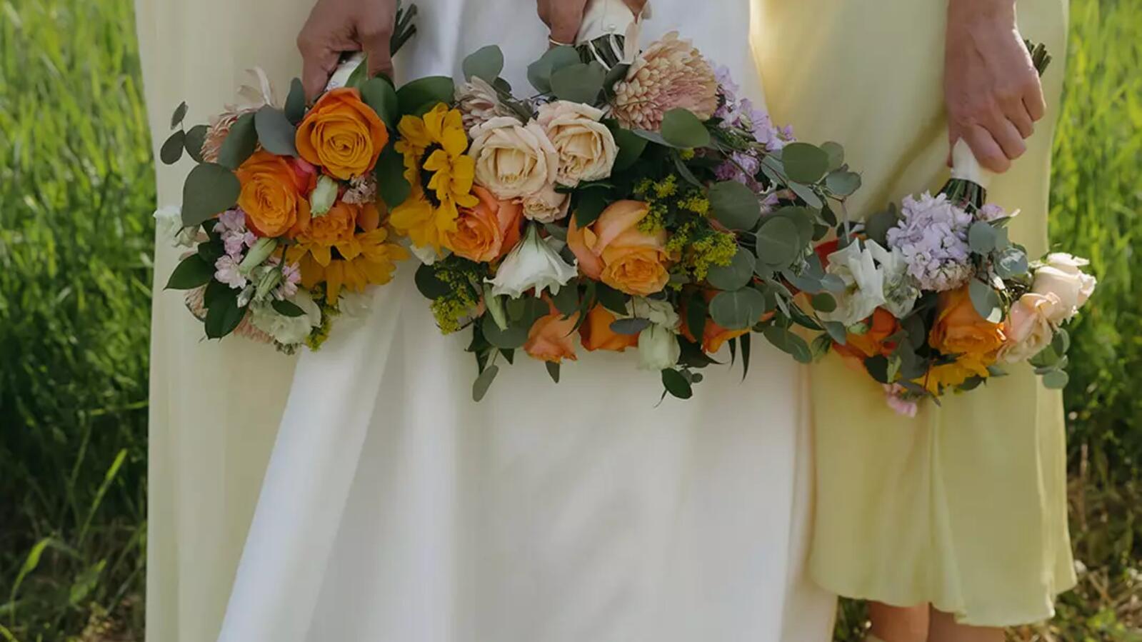 Mountain Meadows Florals Birdal Bouquet